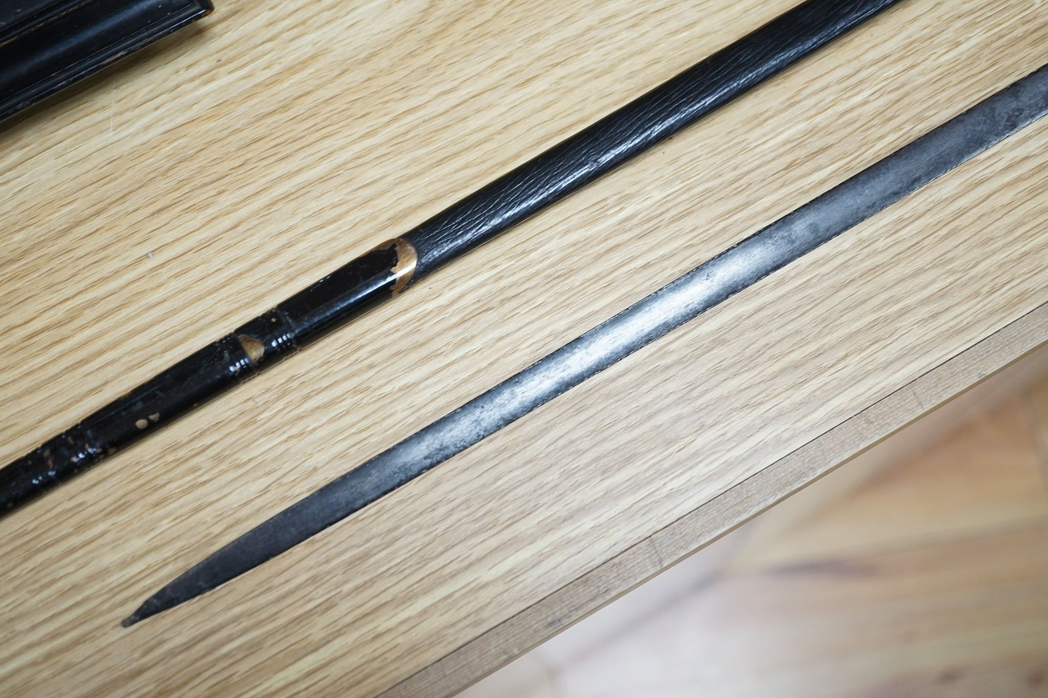 A late 19th century court sword, 90cms long.